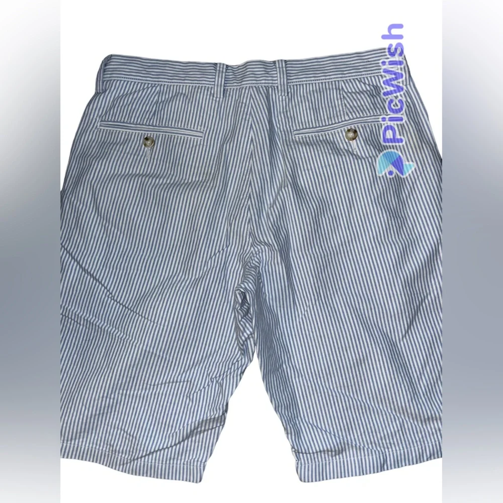 J Crew Blue & White striped shorts